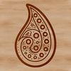 Decorative Paisley SVG Template An ornate Paisley pattern, ideal for vector art design.