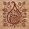 Decorative paisley motif created using scalable SVG format for easy editing and customization.
