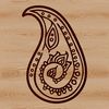Vintage-Inspired Ornate Paisley Motif A detailed, ornate paisley pattern in vector format.