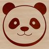 Wild Animal Icon with Vector Design An illustration of a panda, a wild animal native to China.