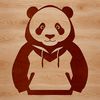 Cute Panda Illustration in Various Poses A panda illustration in various poses, suitable for design projects.