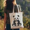 Wildlife Vector Artwork - Giant Panda A detailed illustration of a giant panda in its natural habitat, ideal for use as clip art or vector design.