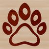 SVG animal paw print design vector illustration suitable for cutting machines.