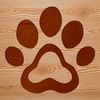 Cute Animal Footprint Graphics Animal paw print design in vector format, suitable for cutting machines like Cricut or laser cutter.