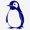 Penguin SVG Clip Art Design A stylized illustration of a penguin bird in vector format.