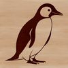 Cute Bird SVG Graphic Design A digital illustration of a penguin, featuring the bird's distinctive black and white feathers.