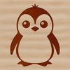 An SVG graphic featuring a stylized bird character.