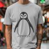 A simple illustration of a penguin bird in vector format.
