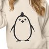 Vector Animal Art Design An SVG image of a penguin designed with precision lines and shapes.