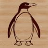 Cute Penguin Outline Design An outline design of a penguin created as a scalable graphic.