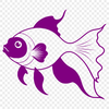 Colorful Fish Vector Graphic Illustration of a goldfish in a simple, vector design suitable for various cutting machines and digital applications.