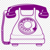 Digital Phone Icon for Web Design Telephone icon in digital format, ideal for web design and graphic projects.