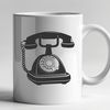 Telephone Vector Illustration A high-quality vector illustration of a telephone in simple style.