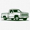 Beautiful Pickup Truck Graphic A graphic illustration of a pickup truck in vector format.