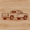 Pickup Truck Illustration in Detail A detailed illustration of a pickup truck with various features and components.