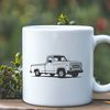 Free Vector Graphic of a Pickup Vehicle A stylized illustration of a pickup truck, suitable for digital use.