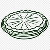 Delicious Circle Design A digital representation of a traditional baked dessert in a circular shape.
