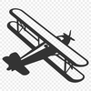 Free vector airplane icon, suitable for commercial use with Cricut or laser cutter.