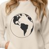 Beautiful Globe Illustration An illustration of our planet Earth in its global perspective, represented as a vector graphic.
