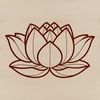 Eastern Inspiration Lotus Flower Design A highly detailed illustration of the lotus flower, often associated with Eastern spirituality and mysticism.