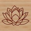 Elegant Lotus Flower Vector Art A detailed digital drawing of the lotus plant, suitable for vector graphics projects.