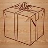 Creative Present Box Illustration A simple rectangular box with a flat top, suitable for digital cutting or crafting projects.