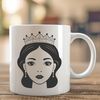 Beautiful Princess Clip Art Vector Image Female princess character in vector format, suitable for digital use.