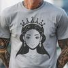 A young female princess illustration in a classic design style.
