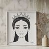 Girl princess design available as SVG graphic.