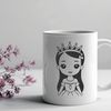 Princess Silhouette Vector Art Female character design in vector format.