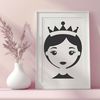 Beautiful Princess Vector Art Design A royalty-inspired princess illustration designed as vector art.