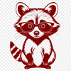 Free Vector Art Raccoon Design A raccoon illustration created as a scalable vector graphic (SVG) for various uses.