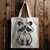 Free SVG Raccoon Graphic Design A detailed vector illustration of a raccoon.