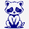 Raccoon illustration in vector format, suitable for editing and customization.