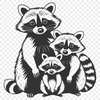 Wild Woodland Mammal Illustration Illustration of a raccoon in vector format