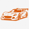 Bold Racing Vehicle Illustration SVG A sleek high-performance racing vehicle with bold lines and vibrant colors.