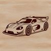 A high-performance vehicle depicted in a dynamic pose, created using scalable SVG technology.