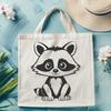 Silhouette Raccoon Graphic A free and editable graphic design element featuring a racoon silhouette.