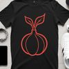 Free SVG Radish Graphics A stylized illustration of a radish, suitable for commercial or personal use in various designs.
