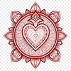 Beautiful Sacred Heart SVG Symbol A high-quality SVG vector art illustration of the Sacred Heart symbol, suitable for various design applications.