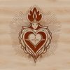 Sacred Design Element Religious SVG icon of the Sacred Heart, suitable for various design applications.