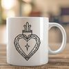Free Scalable Sacred Heart Illustration Illustration of the Sacred Heart symbol as a scalable SVG design.