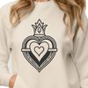 Beautiful Sacred Heart SVG A traditional representation of the Sacred Heart in vector format, suitable for various design applications.