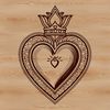 Free SVG Illustration of the Sacred Heart A stylized illustration of the Sacred Heart symbol, suitable for digital designs and cutting machines.