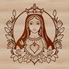 Floral Immaculate Heart Vector Art Illustrated representation of the Immaculate Heart, a symbol of devotion in religious contexts.