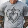 Classic Sacred Heart Illustration in SVG Format A vector illustration of the Sacred Heart symbol in a classic style, suitable for various design applications.