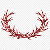 Vector Crown Ornament A digital illustration of a crown of thorns in vector format.