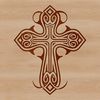 An SVG icon representation of a Christian symbol featuring a cross design.