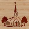 Beautiful Vector Illustration of a House of Worship Vector illustration of a church building with a traditional design, suitable for religious purposes.