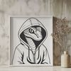 Realistic Snake Vector Art A stylized illustration of a snake in a realistic pose.
